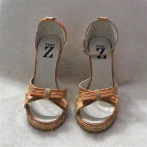 Offers Welcomed! NEW Type Z Orange Platform Wedge Sandals, Size 35